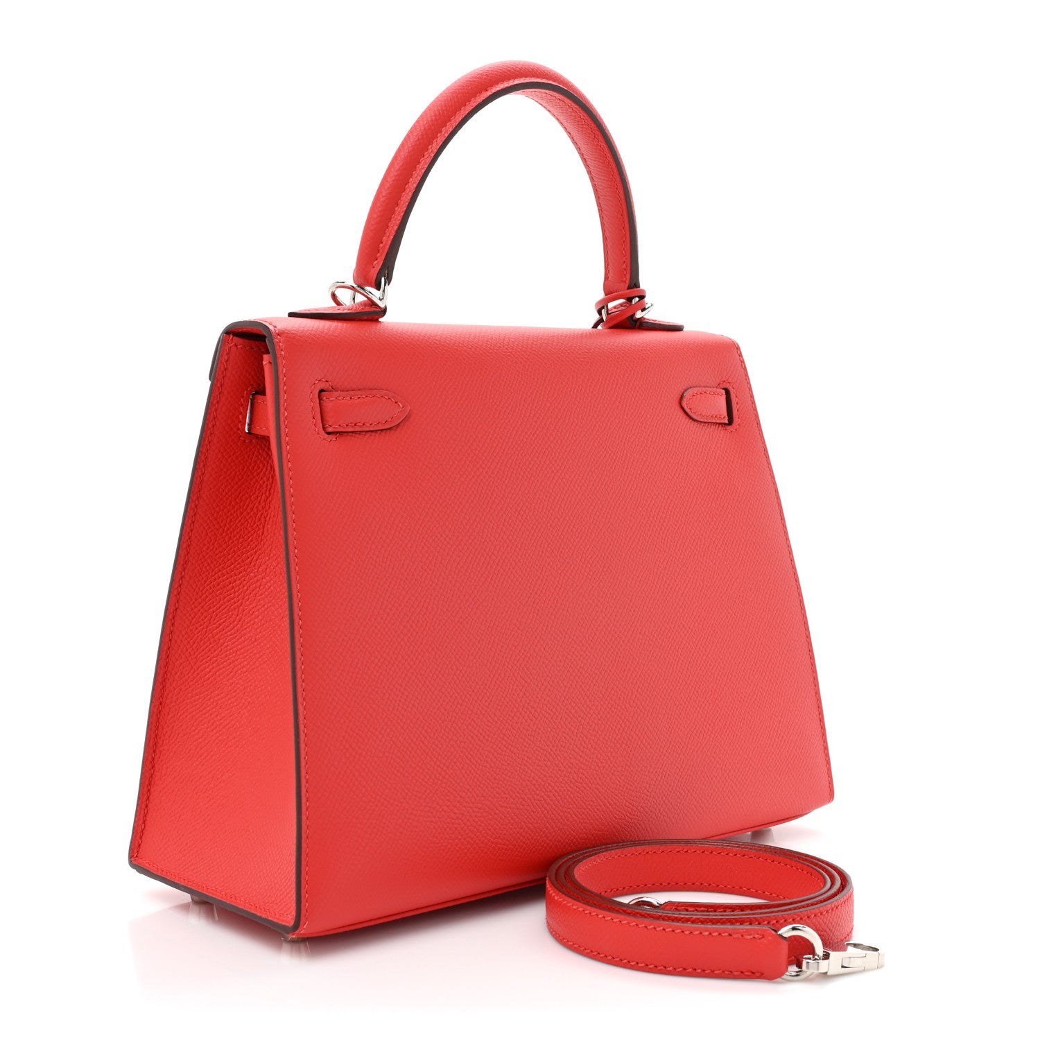 Hermes Epsom Kelly Sellier 25 Rouge Tomate 3 of 9