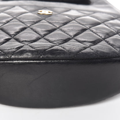 Chanel Lambskin Quilted CC Shoulder Bag Black 12 of 15