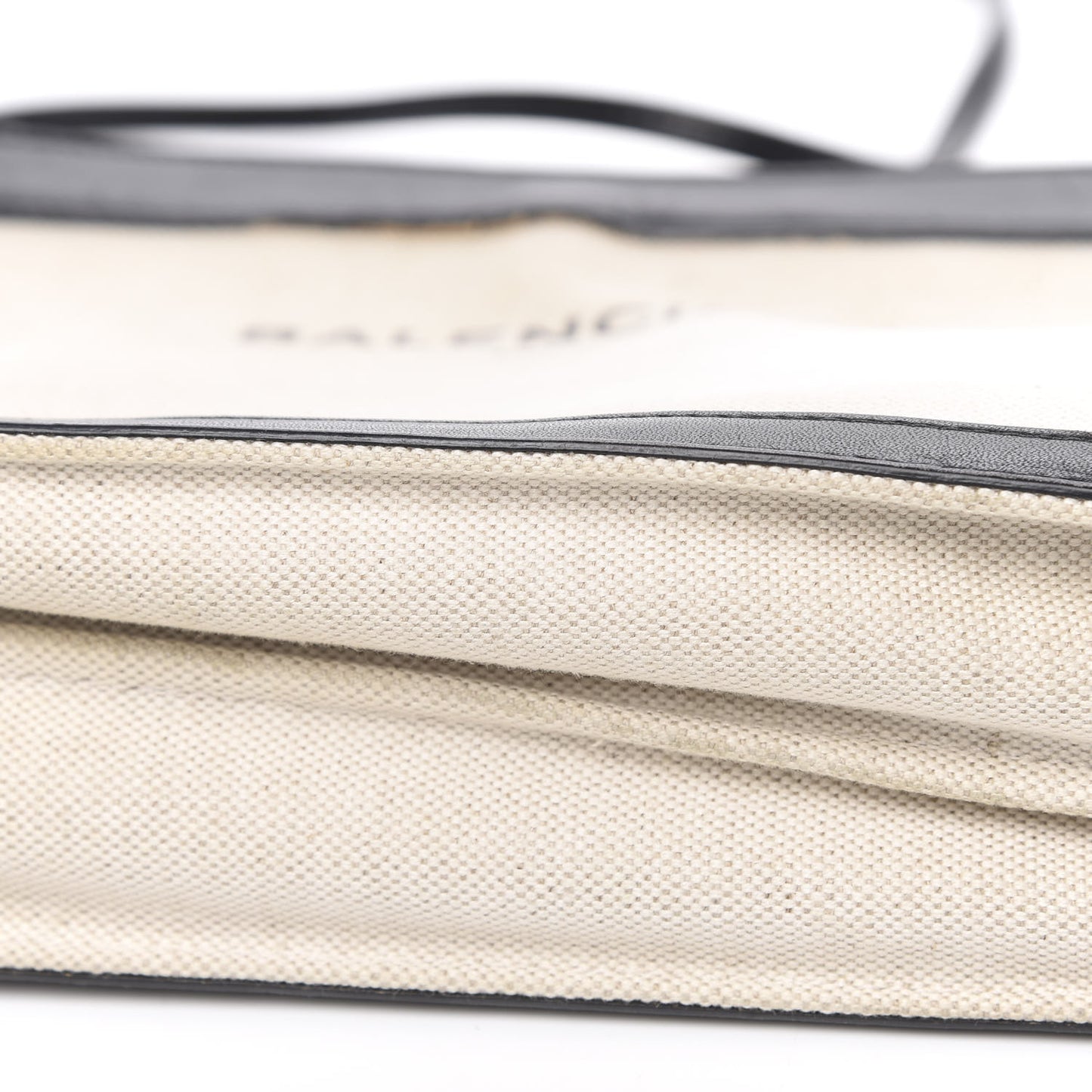 Cotton Canvas Pochette Crossbody Bag Black