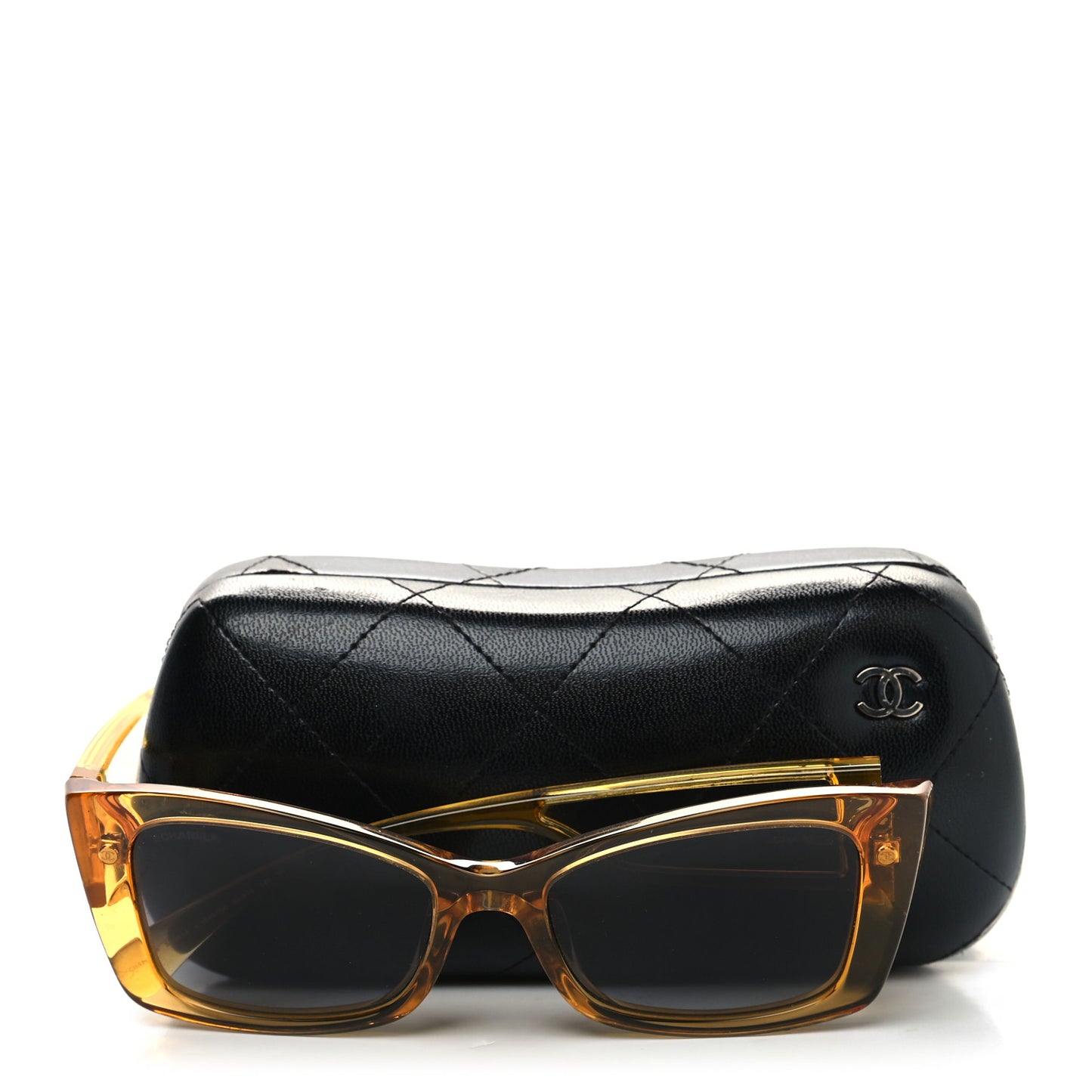 Acetate CC Rectangle Sunglasses 5430-A Yellow