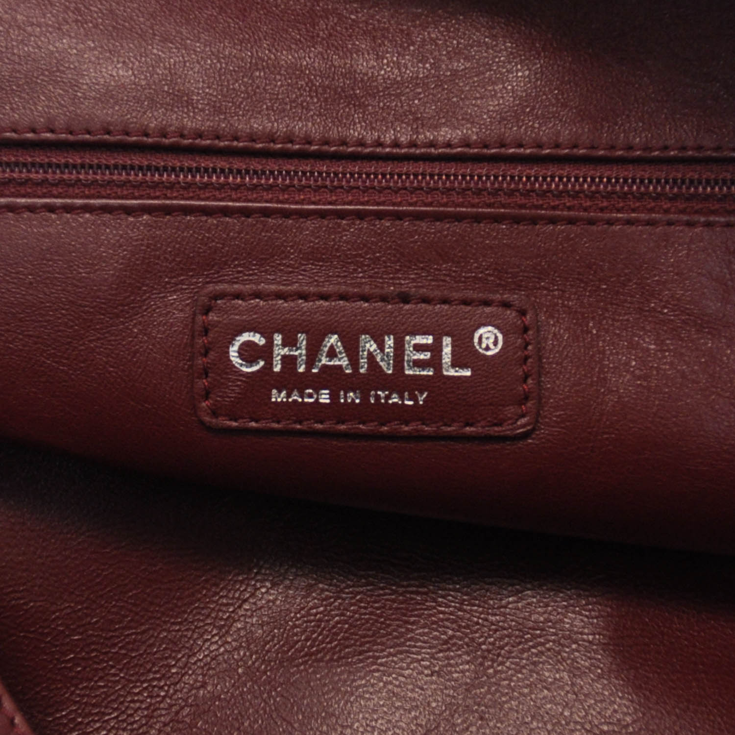 Chanel Lambskin Bowler Navy Blue 6 of 7
