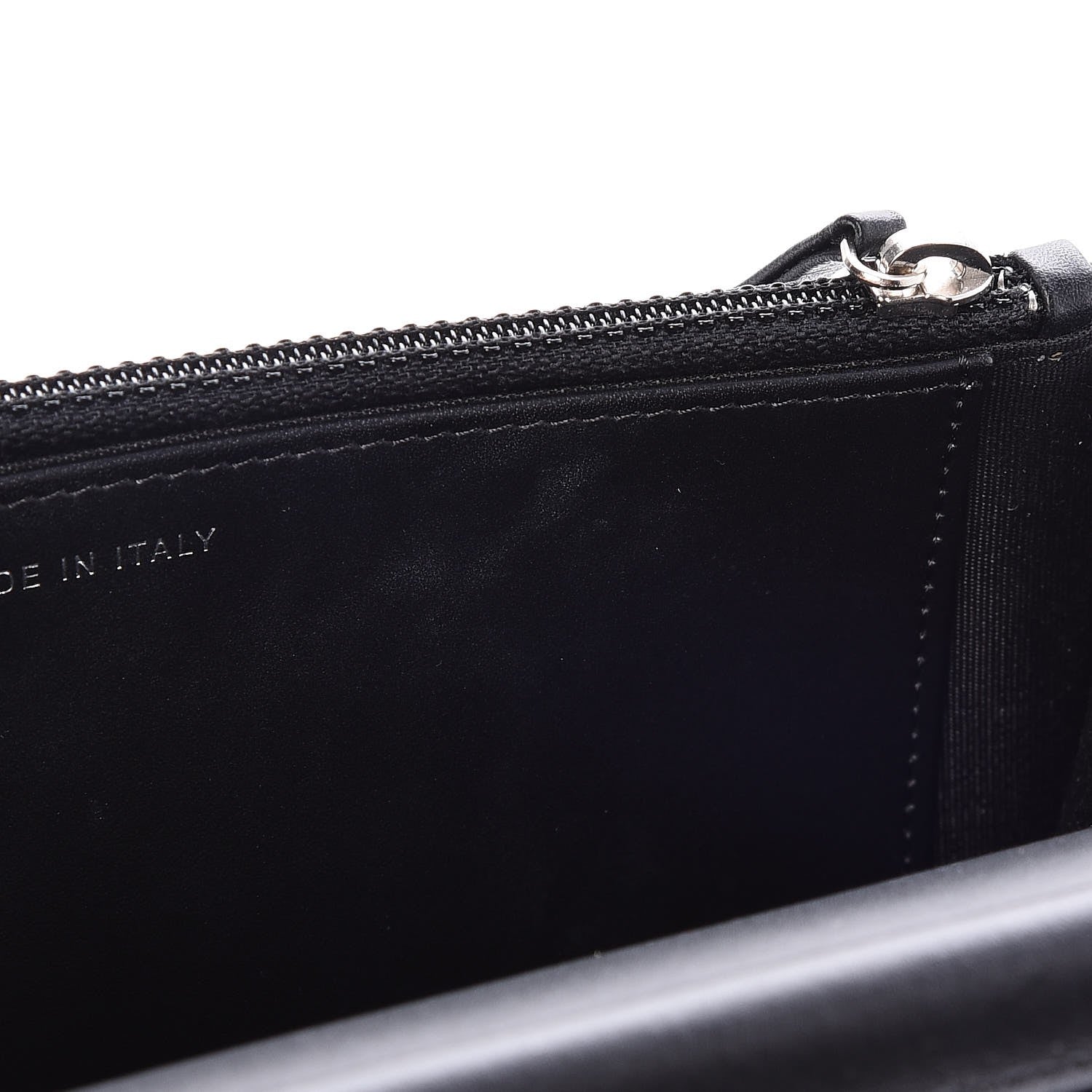 Chanel Patent Calfskin Quilted Boy Wallet On Chain WOC Black 9 of 9