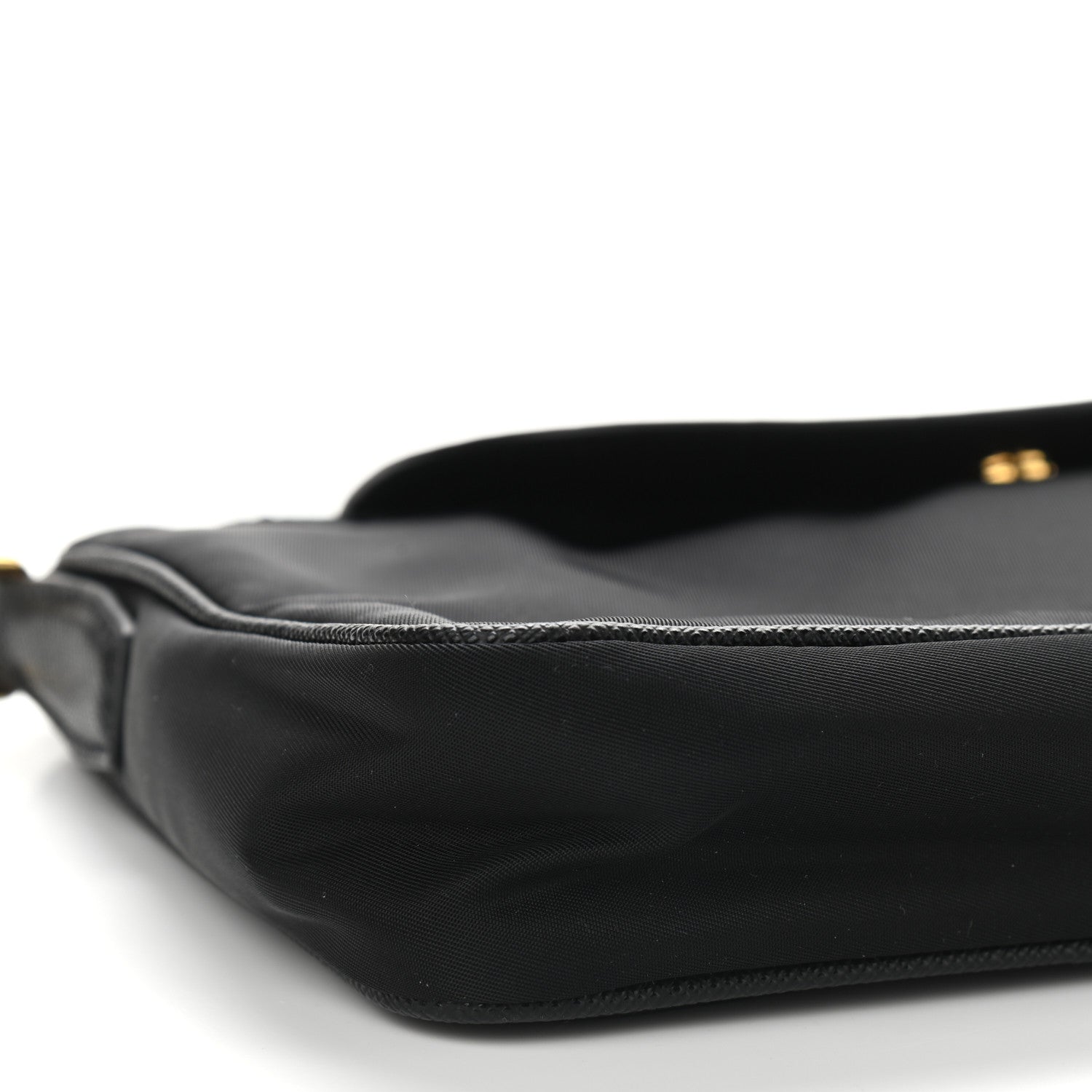 Prada Tessuto Nylon Saffiano Crossbody Bag Black 8 of 9