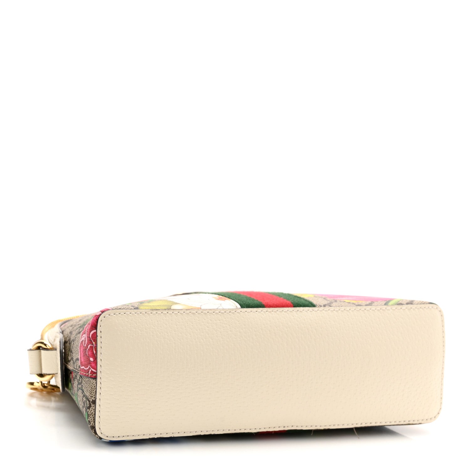 Gucci GG Supreme Monogram Flora Web GG Small Ophidia Dome Shoulder Bag White 4 of 11