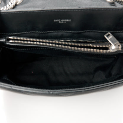 Saint Laurent Calfskin Y Quilted Monogram Medium Loulou Chain Satchel Black 5 of 11
