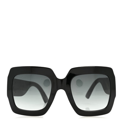 Gucci Square Frame Glitter GG0102S Sunglasses Black 2 of 9