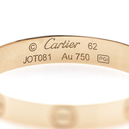 Cartier 18K Yellow Gold 3.5mm LOVE Wedding Band Ring 62 10 4 of 5