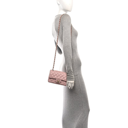 Chanel Lambskin Quilted Mini Rectangular Flap Light Pink 2 of 11