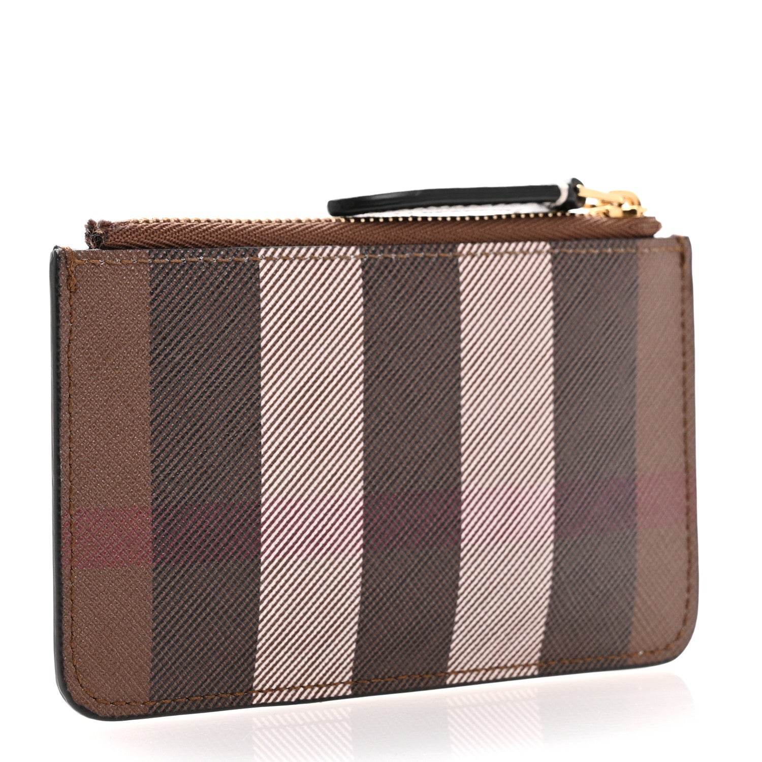 Burberry Kelbrook Exaggerated Check Canvas Card Case Birch Brown 3 of 6