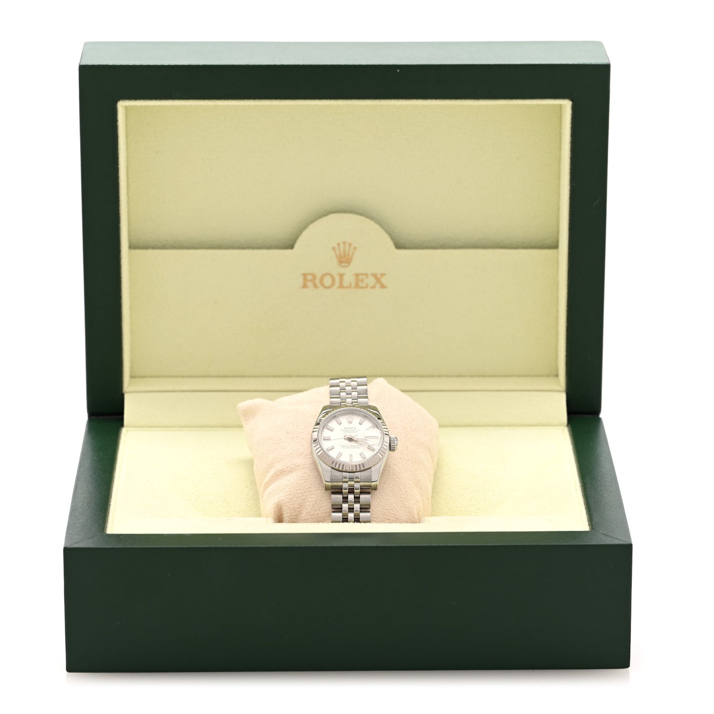 Stainless Steel 18K White Gold 26mm Oyster Perpetual Datejust Watch Silver 179174