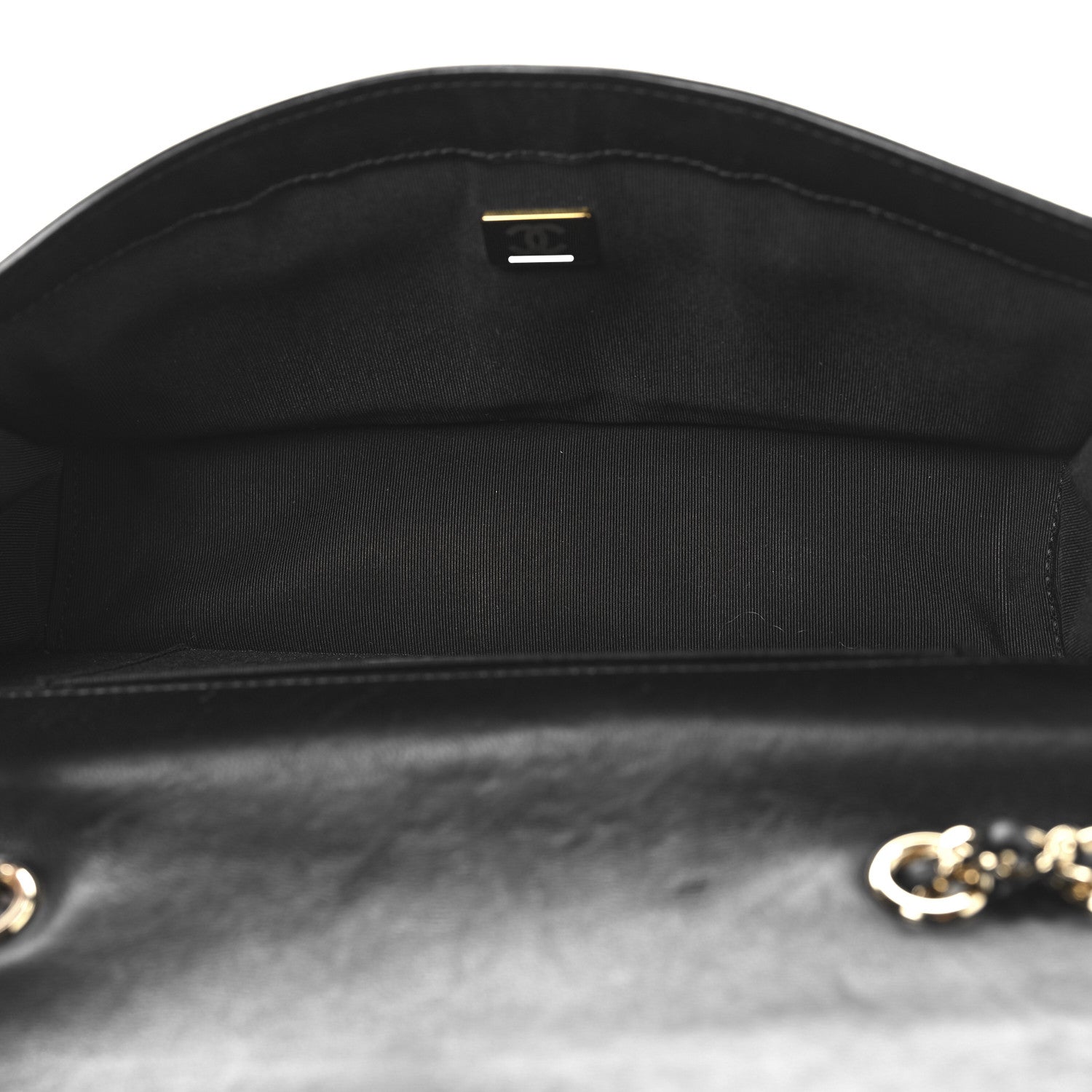 Chanel Lambskin Stitched Quilted Flap Black 5 of 11