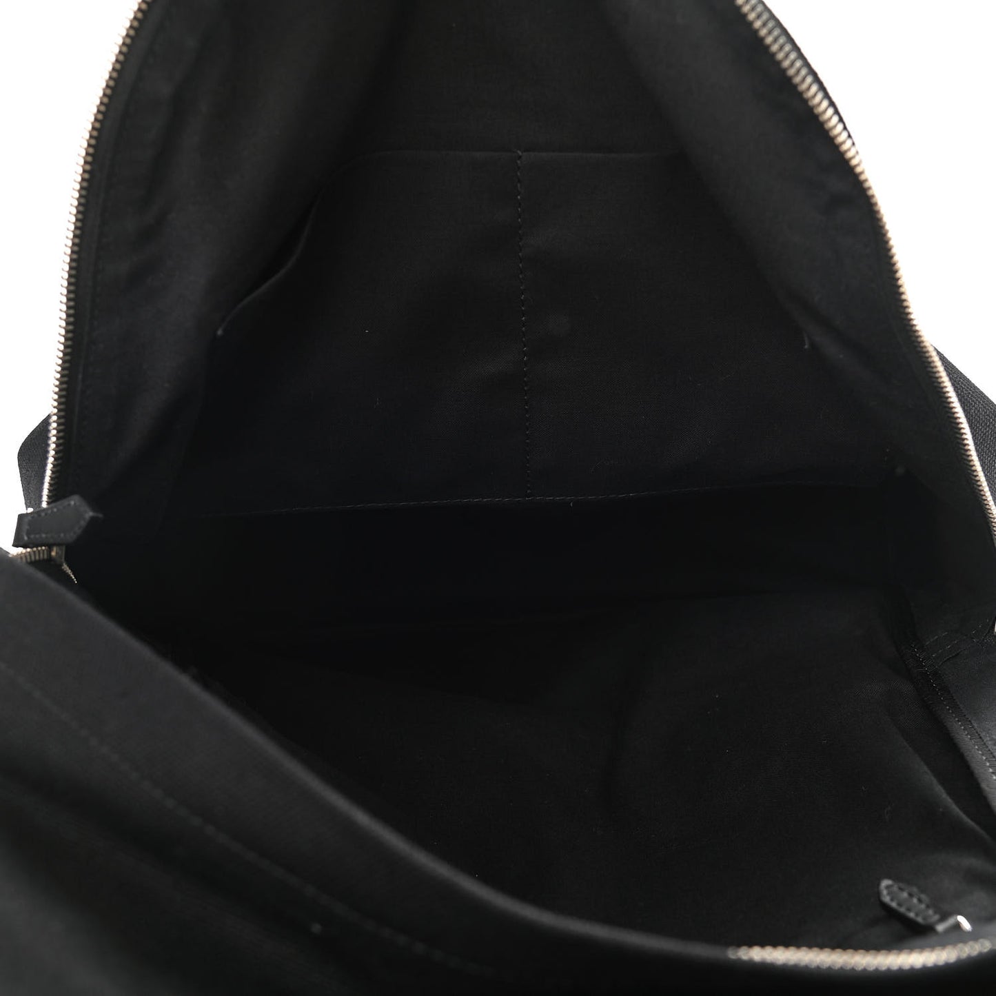 Calfskin Canvas Navy Backpack Black