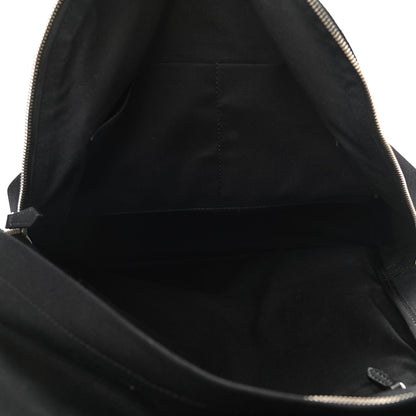 Balenciaga Calfskin Canvas Navy Backpack Black 5 of 9
