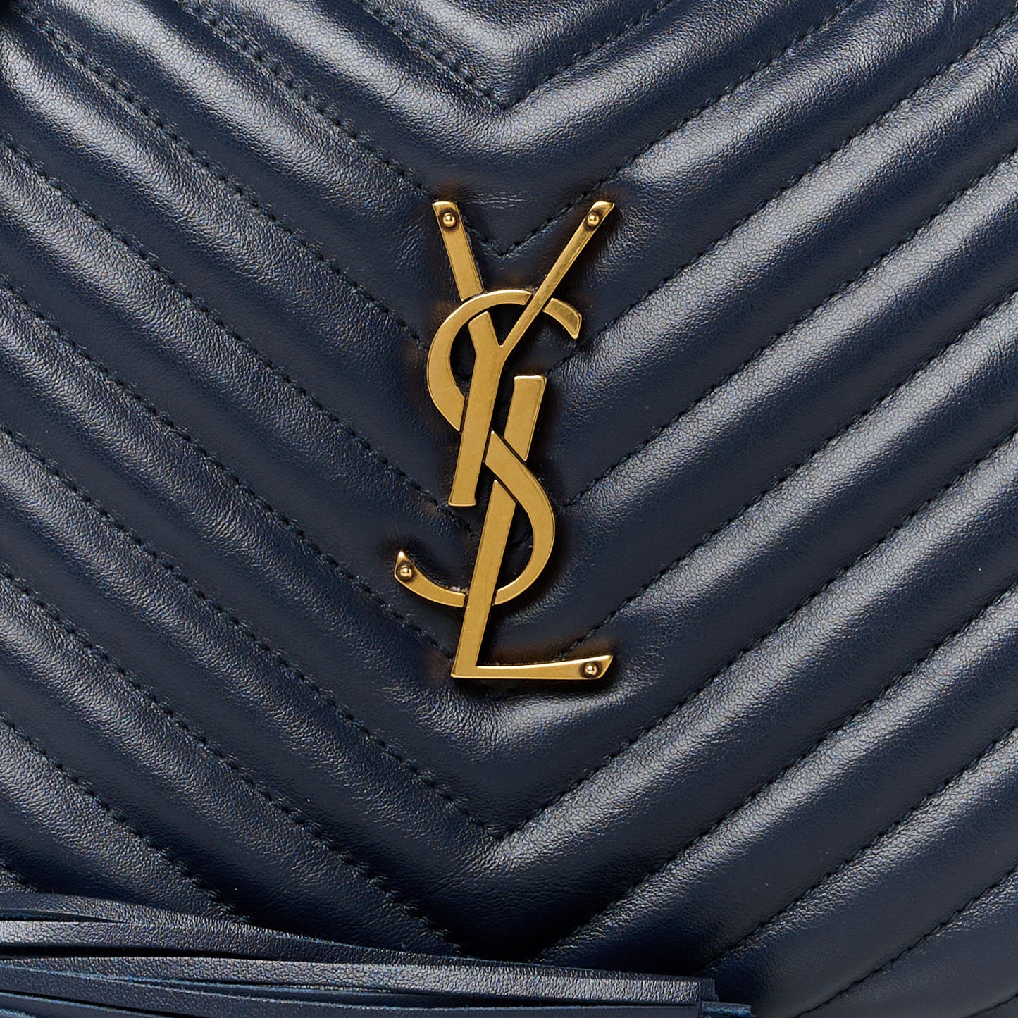 Calfskin Matelasse Monogram Lou Camera Bag Deep Marine