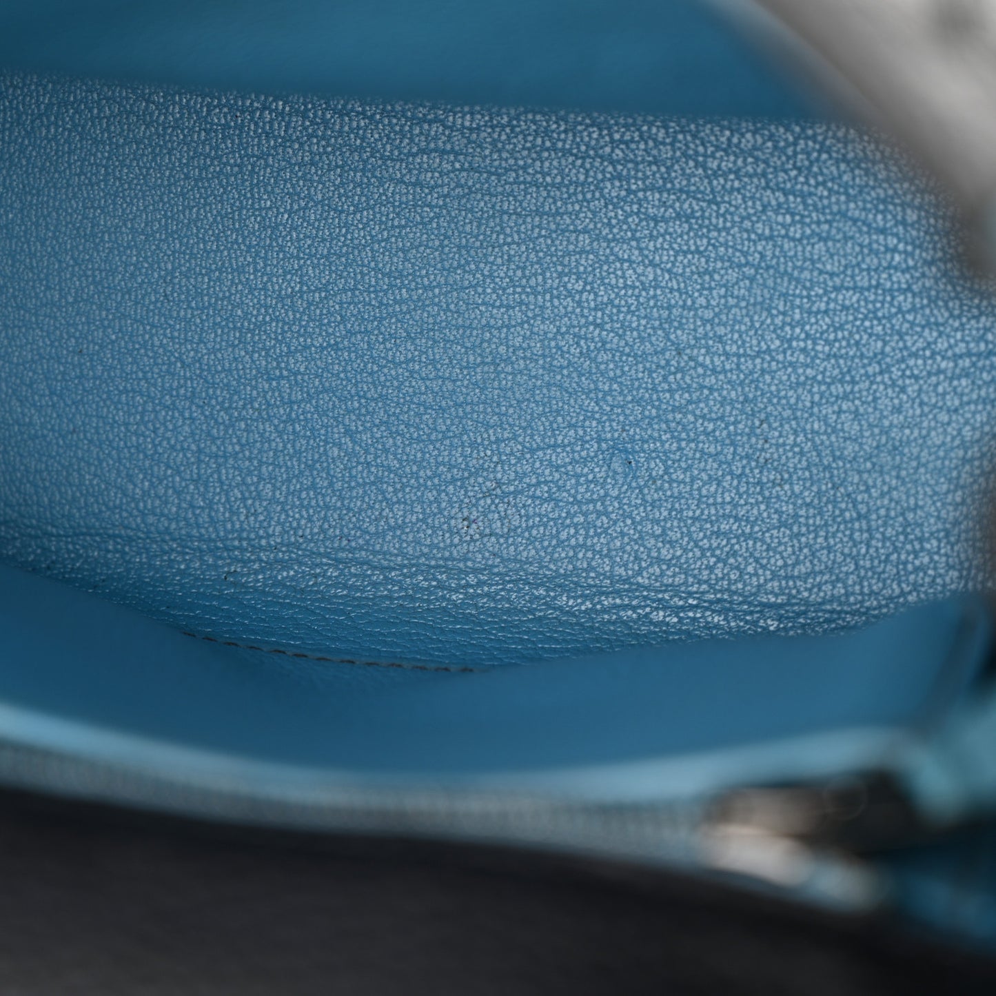 Togo Bi-Color Kelly Retourne 25 Bleu Indigo Turquoise