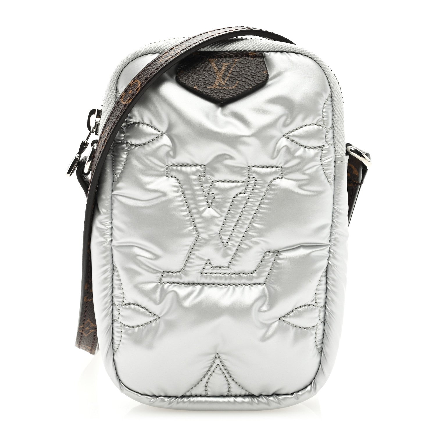 Louis Vuitton Econyl Monogram Pillow Phone Pouch Silver 1 of 8