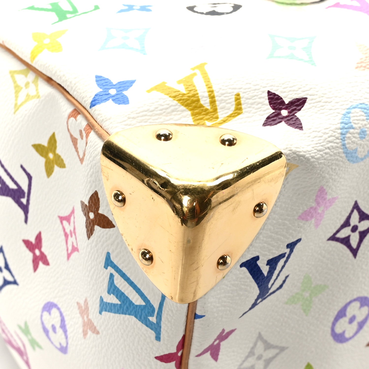 Louis Vuitton Monogram Multicolor Speedy 30 White 6 of 9