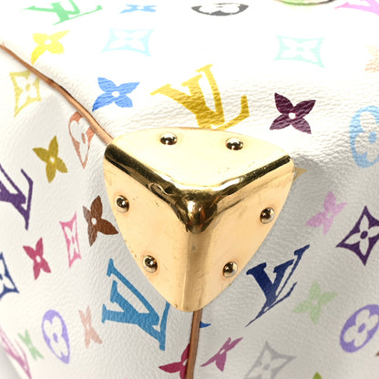 Louis Vuitton Monogram Multicolor Speedy 30 White 6 of 9