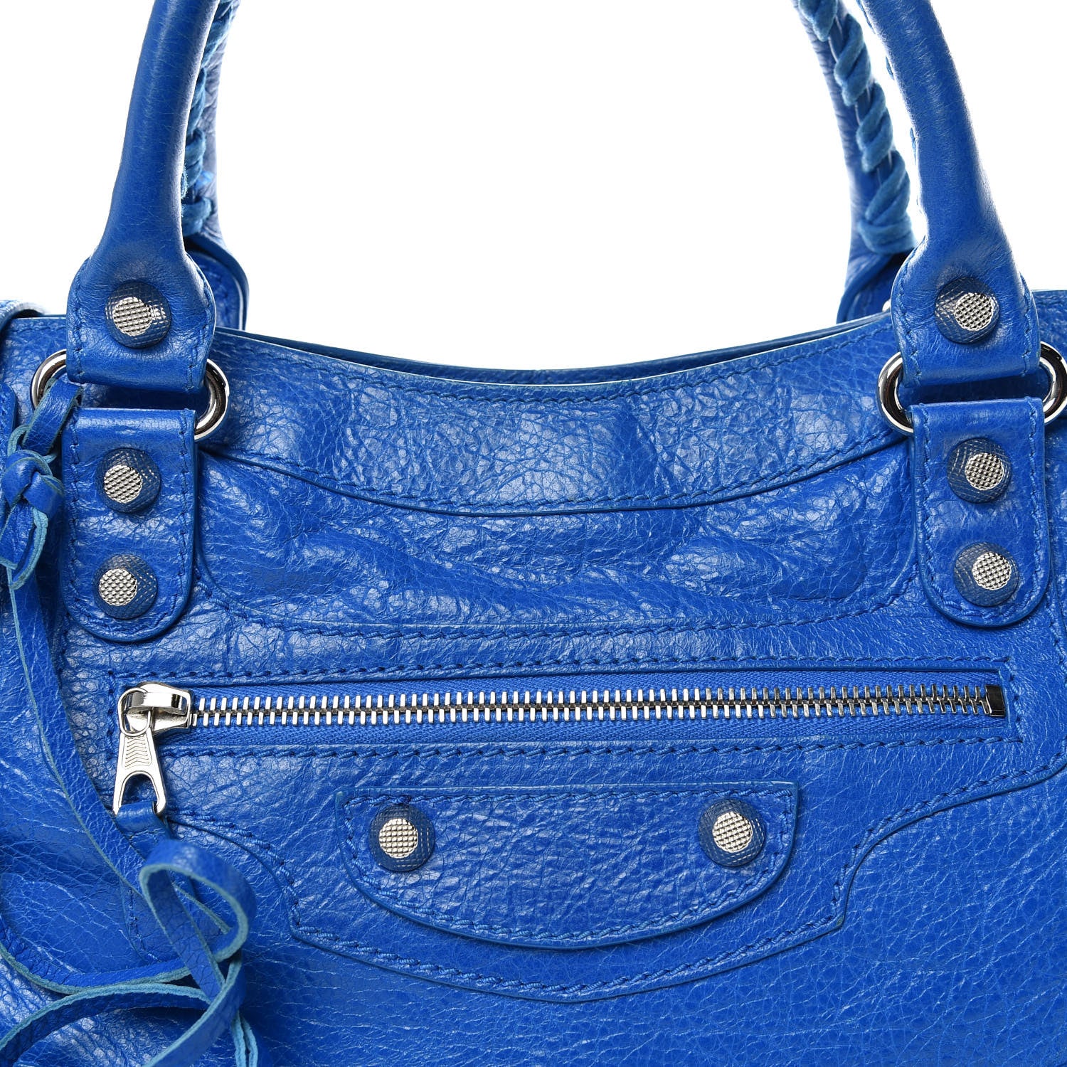 Balenciaga Agneau Giant 12 Silver Hardware Town Bleu Lazuli 8 of 14