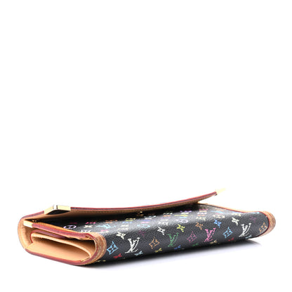 Louis Vuitton Monogram Multicolor Porte Tresor International Wallet Black 4 of 12