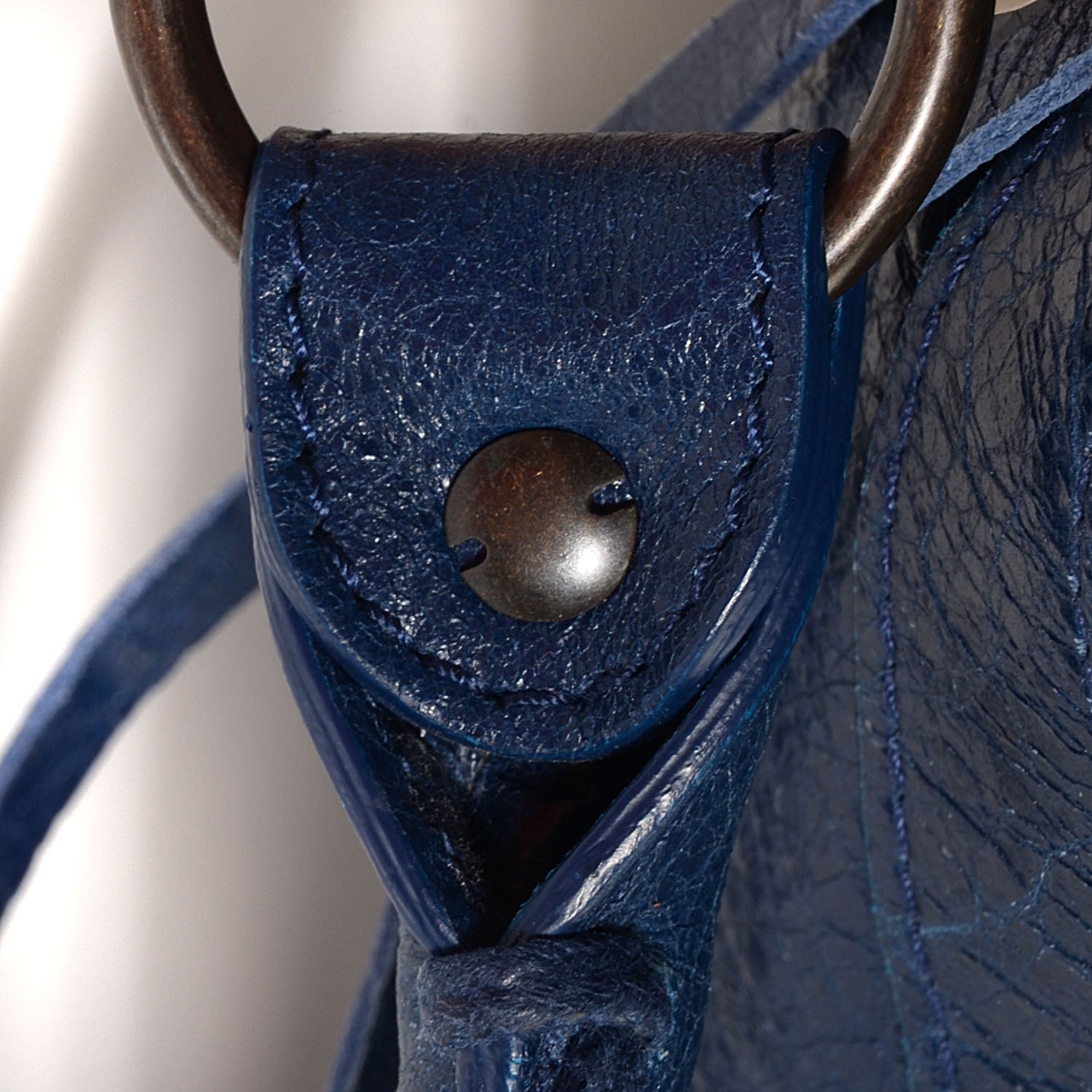 Balenciaga Agneau Classic Hardware Day Hobo Bleu Mineral 11 of 12
