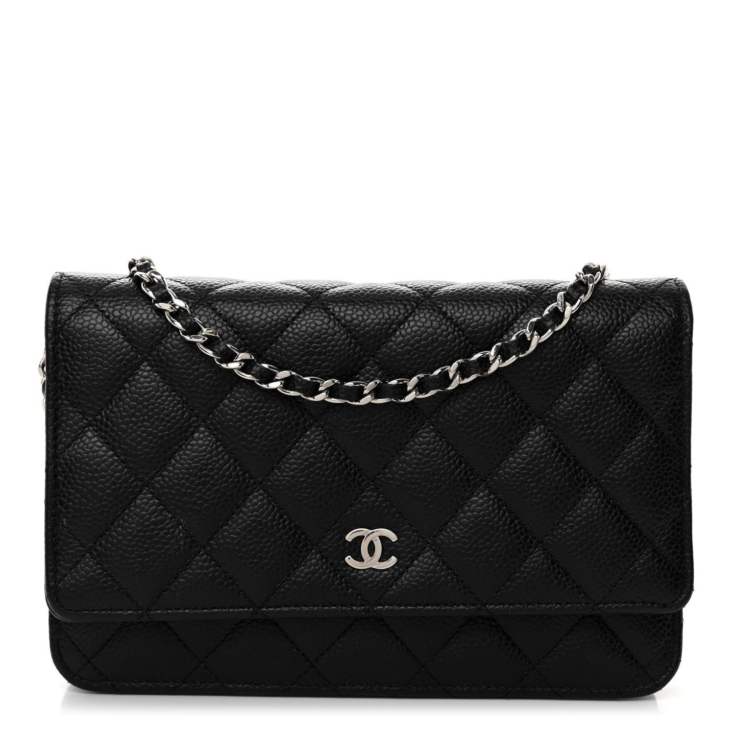 Chanel Caviar Quilted Wallet on Chain WOC Black 1 of 12