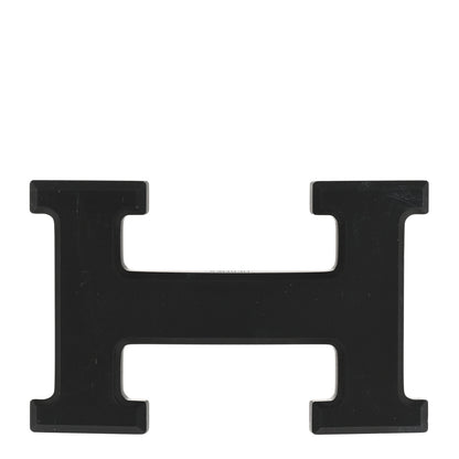Hermes PVD Plated 32mm H Belt Buckle Black 1 of 4