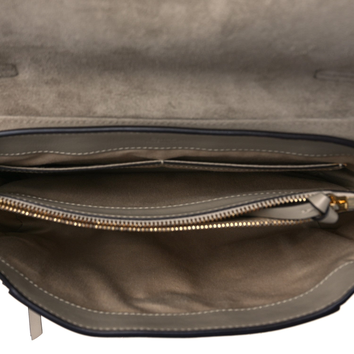 Chloe Smooth Calfskin Little Horses Embroidered Small Faye Day Shoulder Bag Pastel Grey 4 of 7