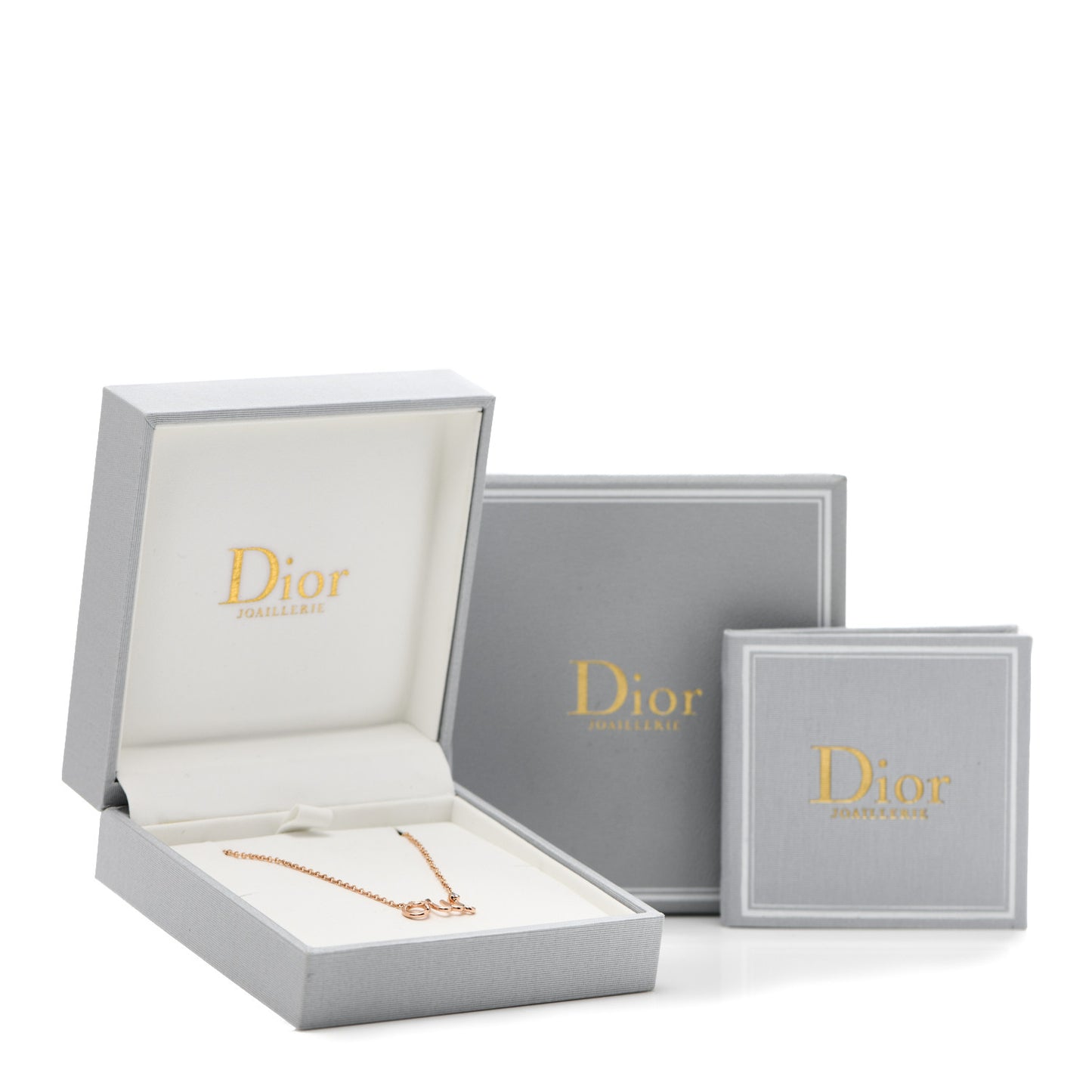 18K Rose Gold Diamond Oui Pendant Necklace