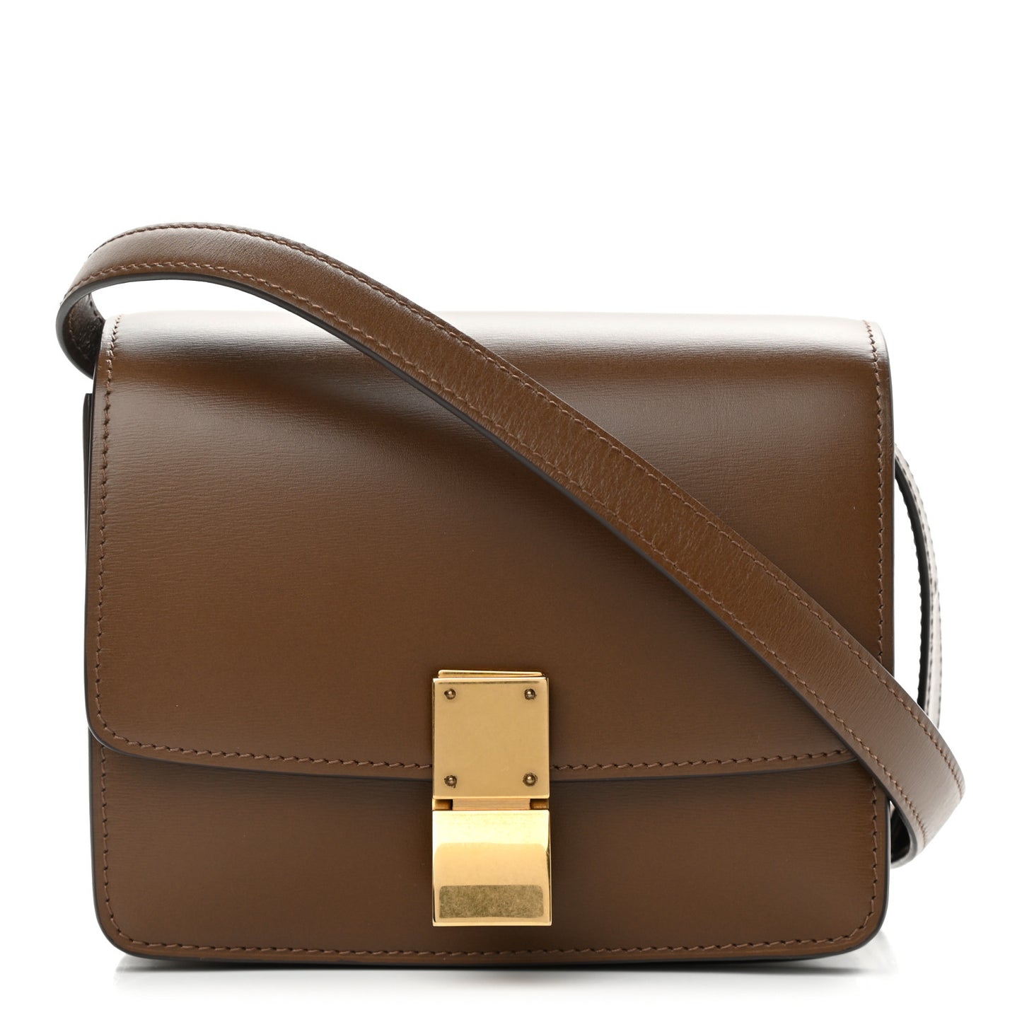 Box Calfskin Small Classic Box Bag Camel