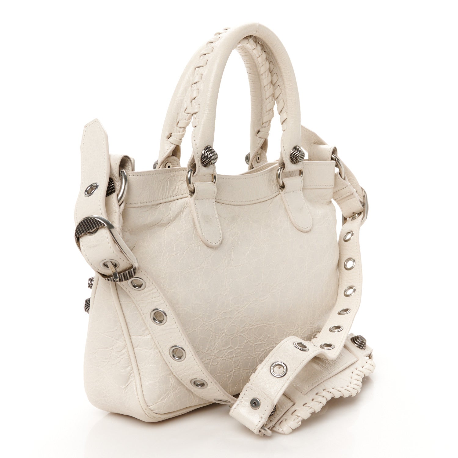 Balenciaga Agneau Arena Neo Cagole Medium Handbag White 2 of 11