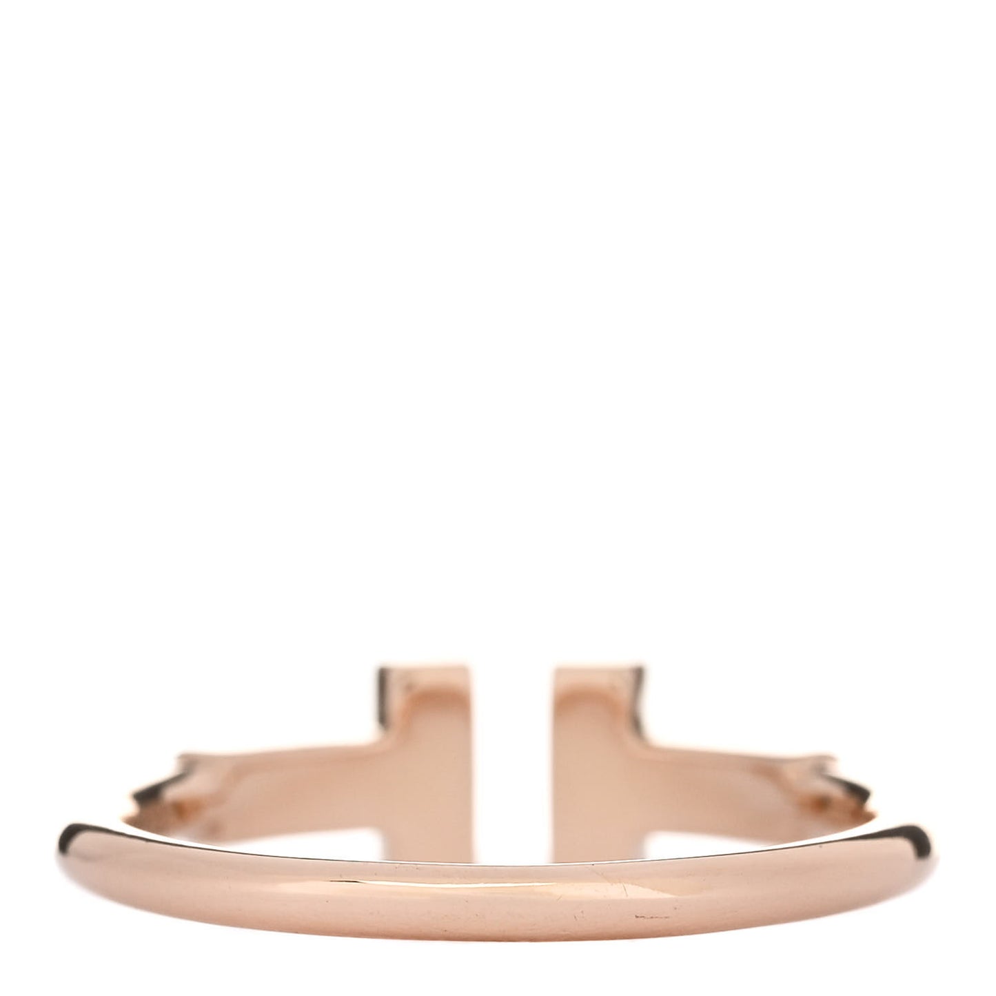 18K Rose Gold Diamond T Wire Ring 49 5