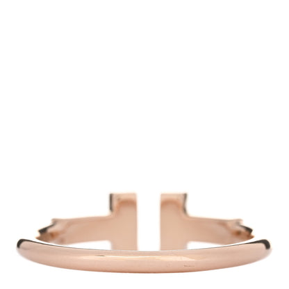 Tiffany 18K Rose Gold Diamond T Wire Ring 49 5 3 of 5