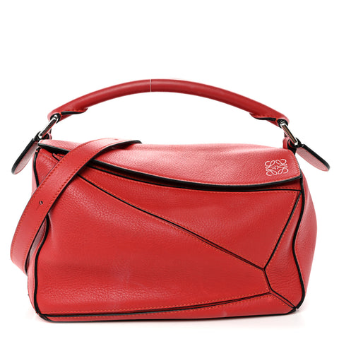 Calfskin Small Puzzle Bag Scarlet