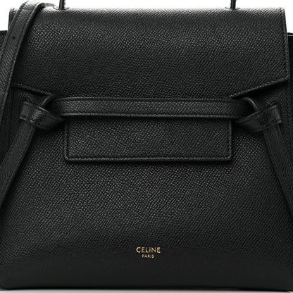 Celine Grained Calfskin Nano Belt Bag Black 8 of 15