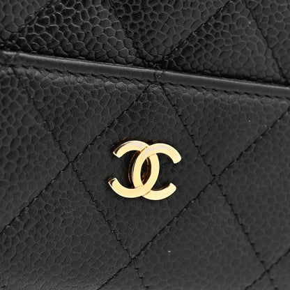 Chanel Caviar Quilted Compact French Flap Wallet Black 10 of 12