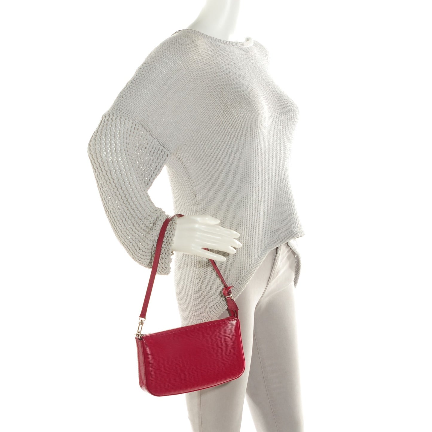 Epi Pochette Accessories NM Fuchsia
