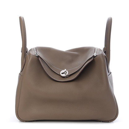 Hermes Taurillon Clemence Lindy 30 Etoupe 1 of 9