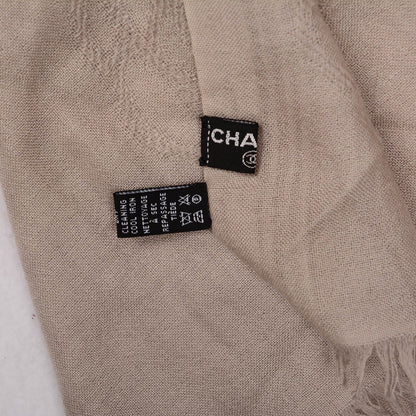 Chanel Cashmere Silk Ombre Camellia CC Scarf 4 of 4