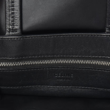 Celine Smooth Lambskin Vertical Zip Cabas Black 12 of 16