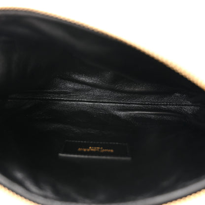 Saint Laurent Lambskin Quilted Gaby Zipped Pouch Crema Soft 5 of 10
