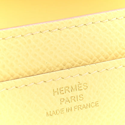 Hermes Epsom Constance Long Wallet To Go Wallet Jaune Poussin 6 of 11