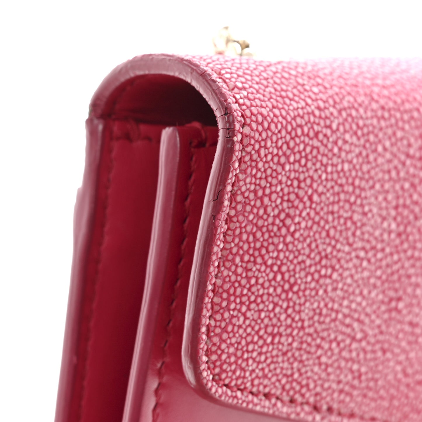 Galuchat Calfskin Serpenti Forever Crossbody Bag Pink Pink