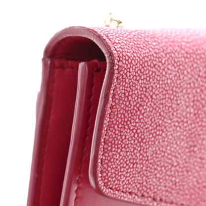 Bulgari Galuchat Calfskin Serpenti Forever Crossbody Bag Pink Pink 14 of 16