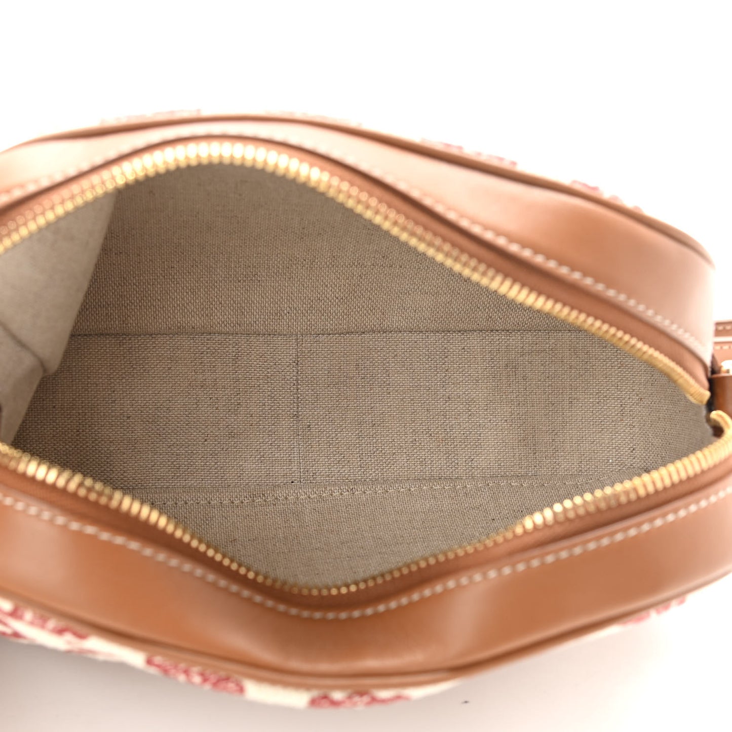 Triomphe Canvas Small Camera Bag Fox Red