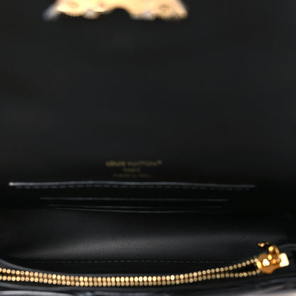 Louis Vuitton Lambskin Malletage Wallet On Chain GO-14 Black 5 of 9