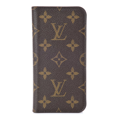 Louis Vuitton Monogram iPhone X Folio Case 1 of 9
