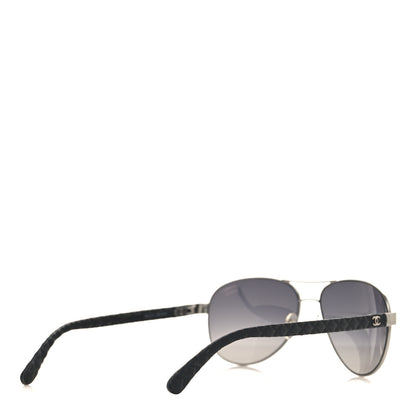 Chanel Aviator Polarized Sunglasses 4204-Q Black 4 of 8