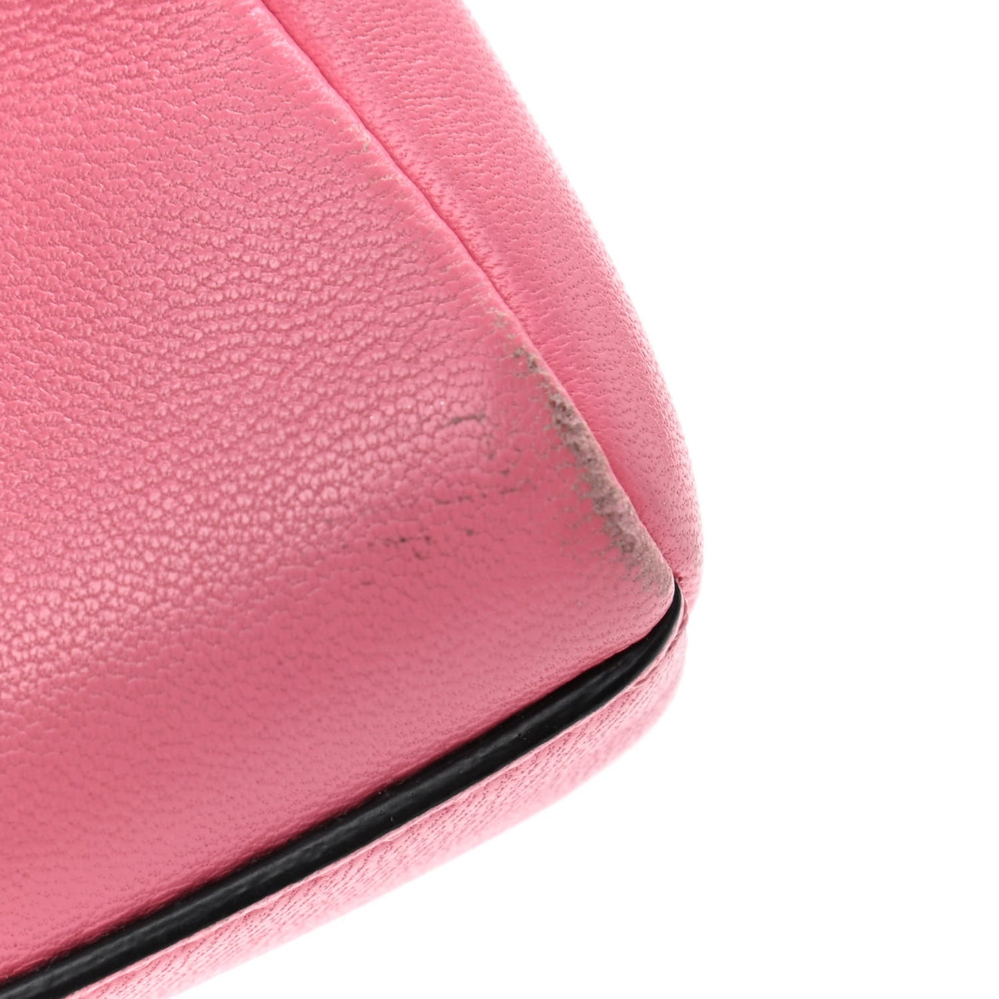 Shiny Nappa Micro Peekaboo Iconic Satchel Rosa Fluo