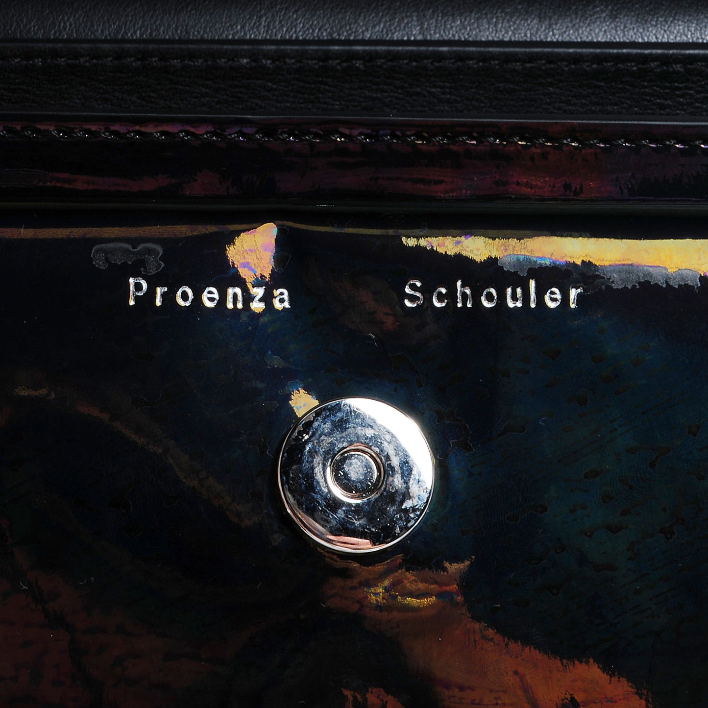 PS11 Mini Classic Shoulder Bag Holographic Oil Slick